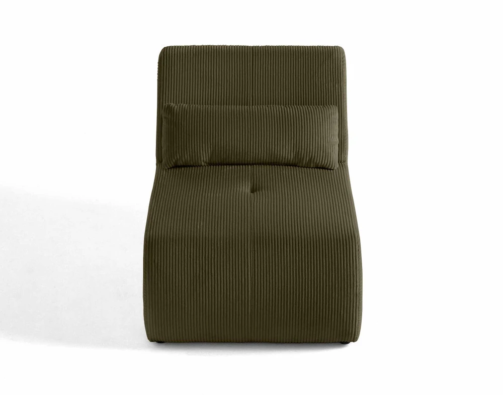 Onyx - fauteuil sans accoudoirs - en velours côtelé avec mousses incluses