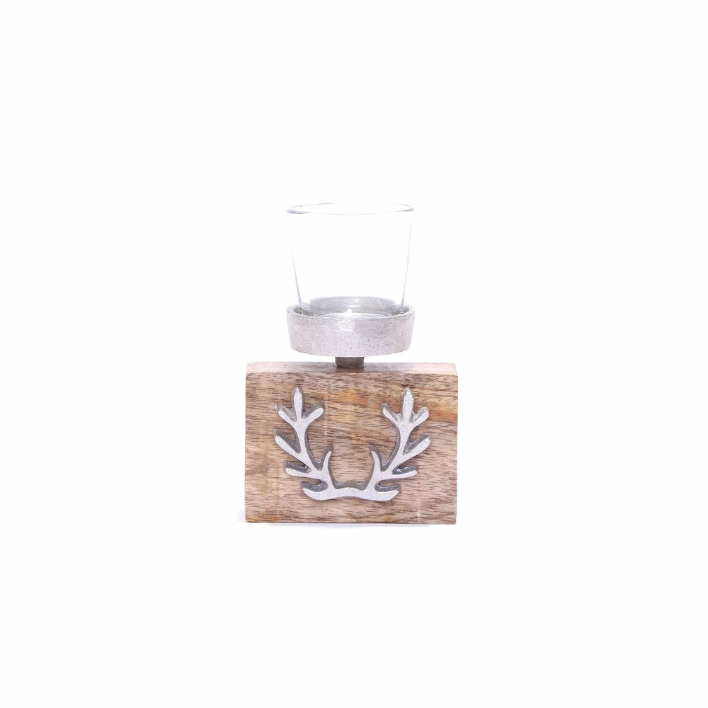 Porte bougie chauffe-plat cerf - minuscule exemple