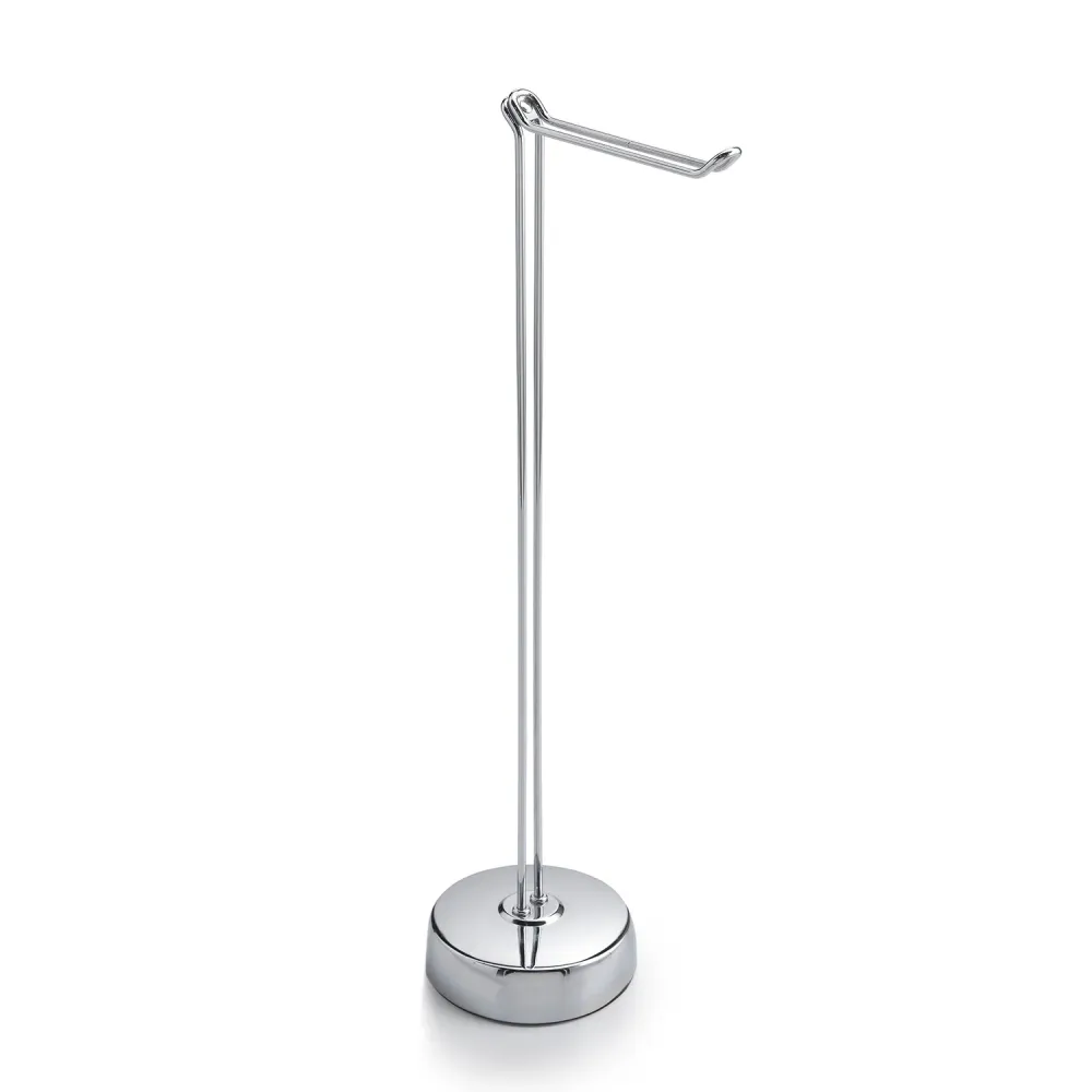 Protège-mains Lampadaire avec porte-rouleau de réserve modèle Minù de Gedy - Chromé
