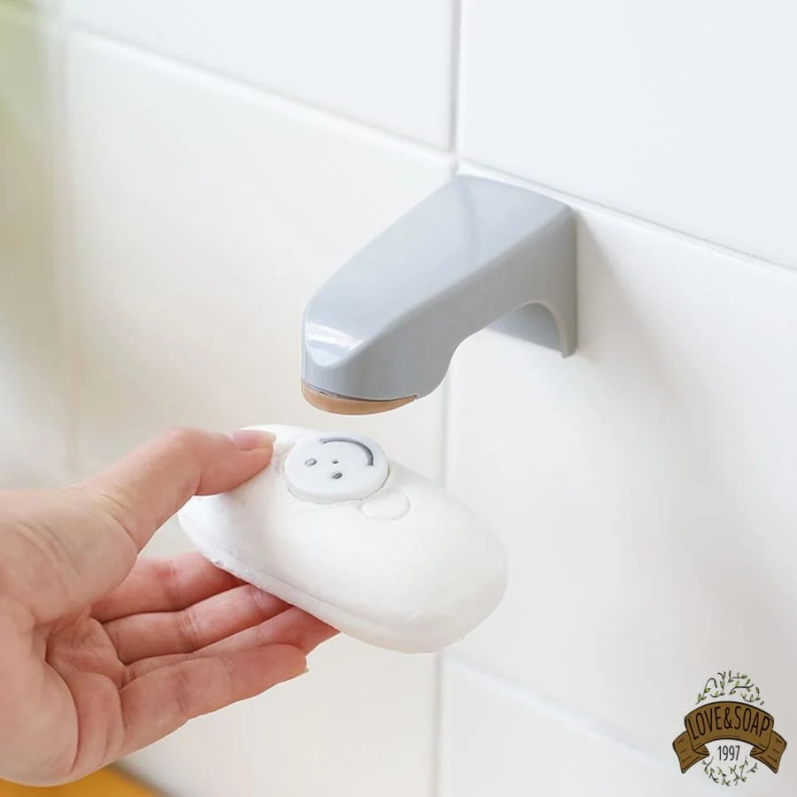 Protège-mains Porte savon magnétique aimant smiley