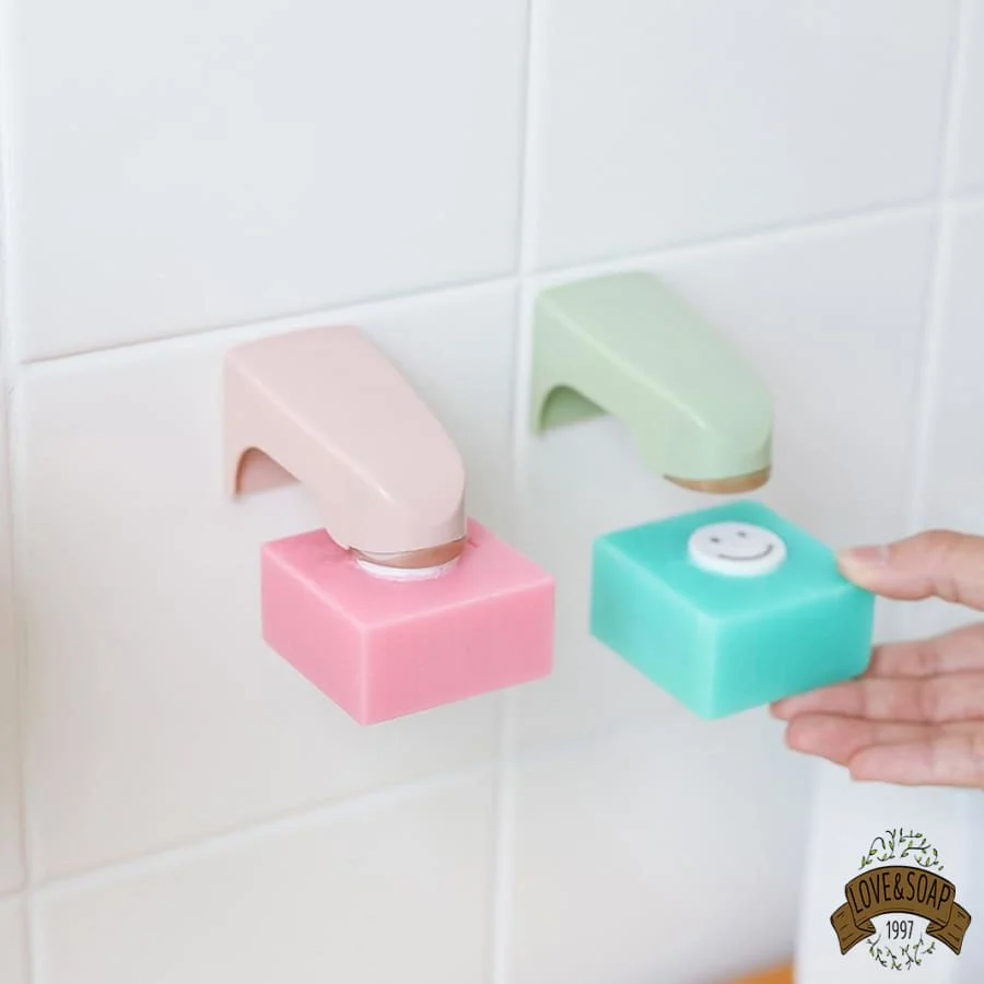 Protège-mains Porte savon magnétique aimant smiley