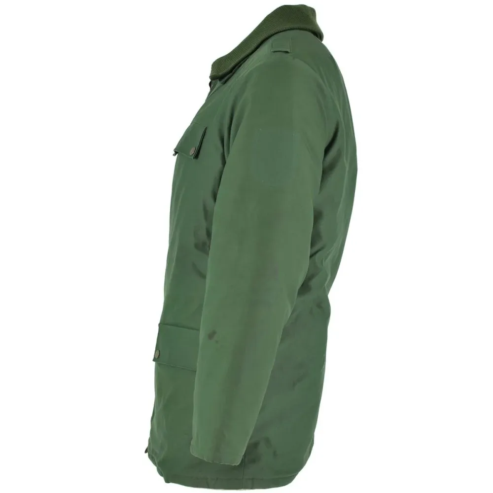 Rétroviseur sport Parka d'officier de police allemande originale, veste chaude à capuche verte coupe-vent