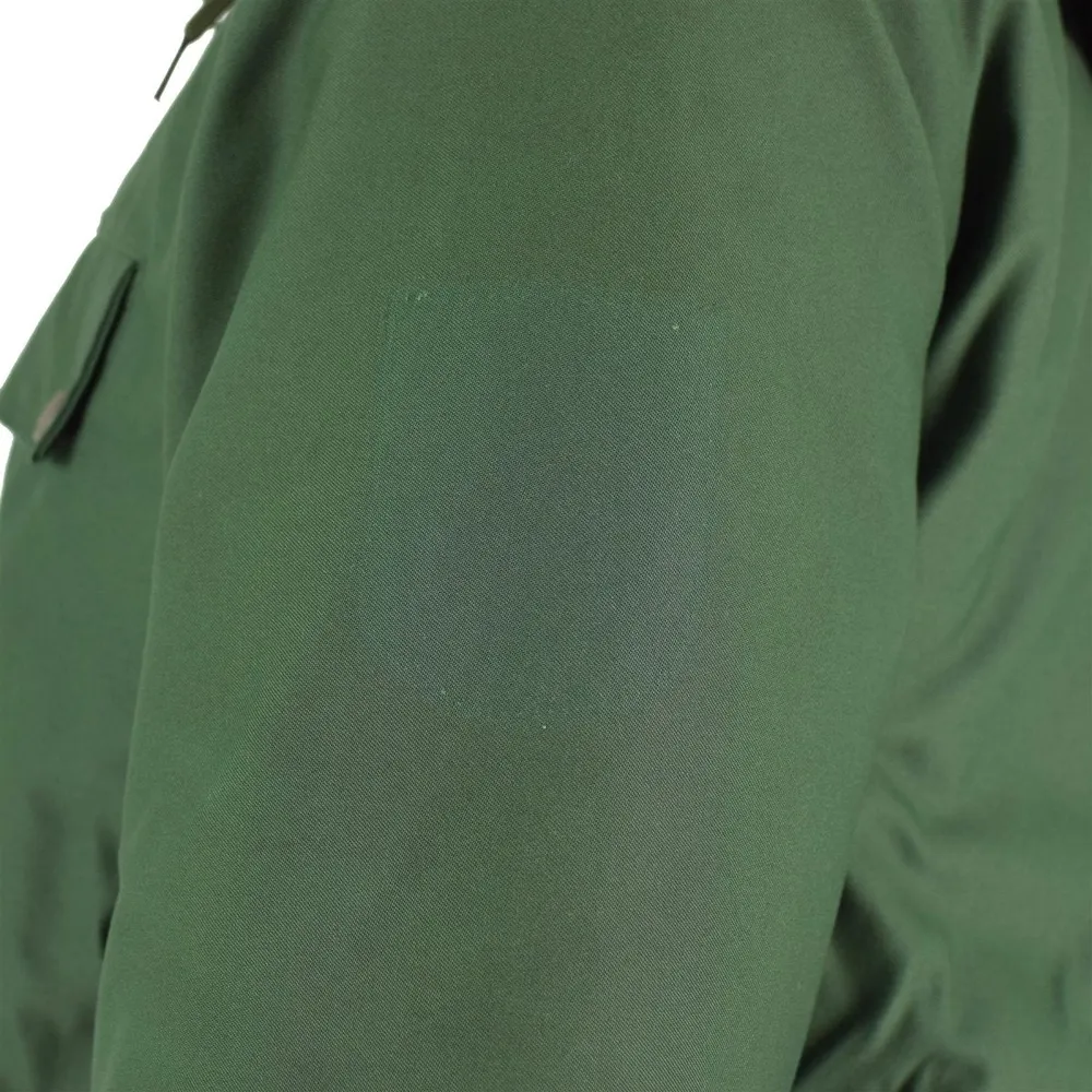 Rétroviseur sport Parka d'officier de police allemande originale, veste chaude à capuche verte coupe-vent