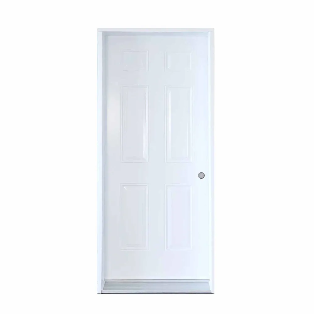 Rétroviseur sport Porte blanche en acier B01 à ouverture à gauche vers l'intérieur, 36'' x 80"