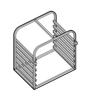 Structure porte-grilles GN 2/1 - AST082 pour motards voyageurs