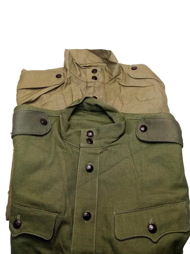 Veste chemise kaki olive originale de l'armée bulgare, veste militaire de combat à manches longues Compatible avec la plup...