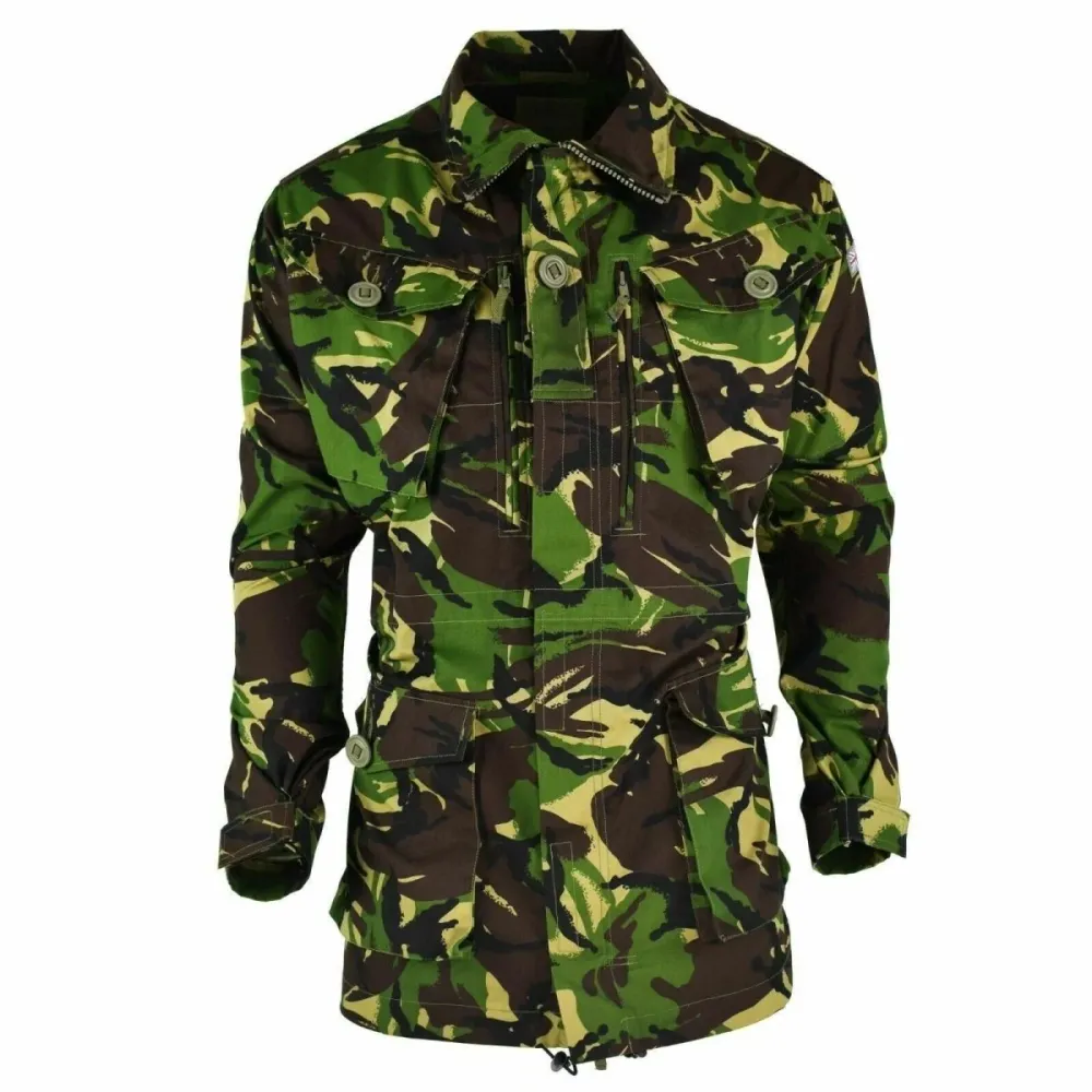 Véritable veste de combat de l'armée britannique DPM camouflage jungle militaire parka 95 pour stockage extérieur