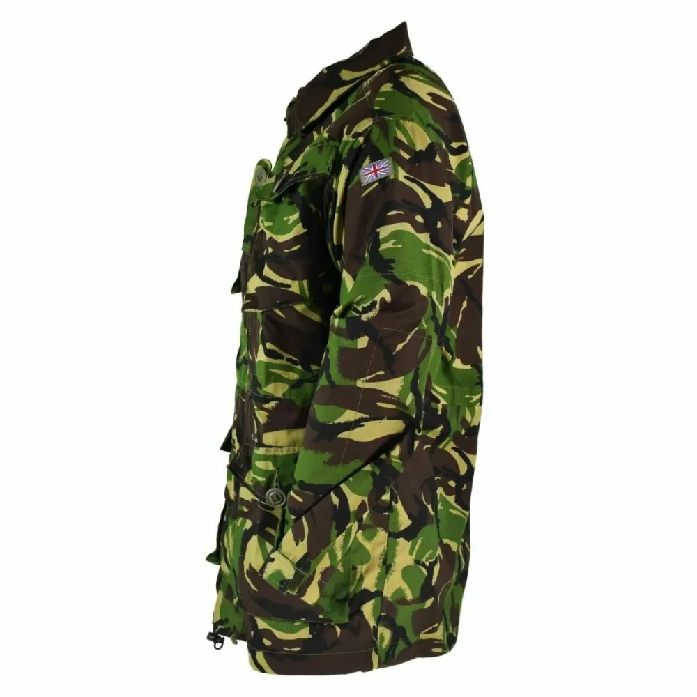 Véritable veste de combat de l'armée britannique DPM camouflage jungle militaire parka 95 pour stockage extérieur