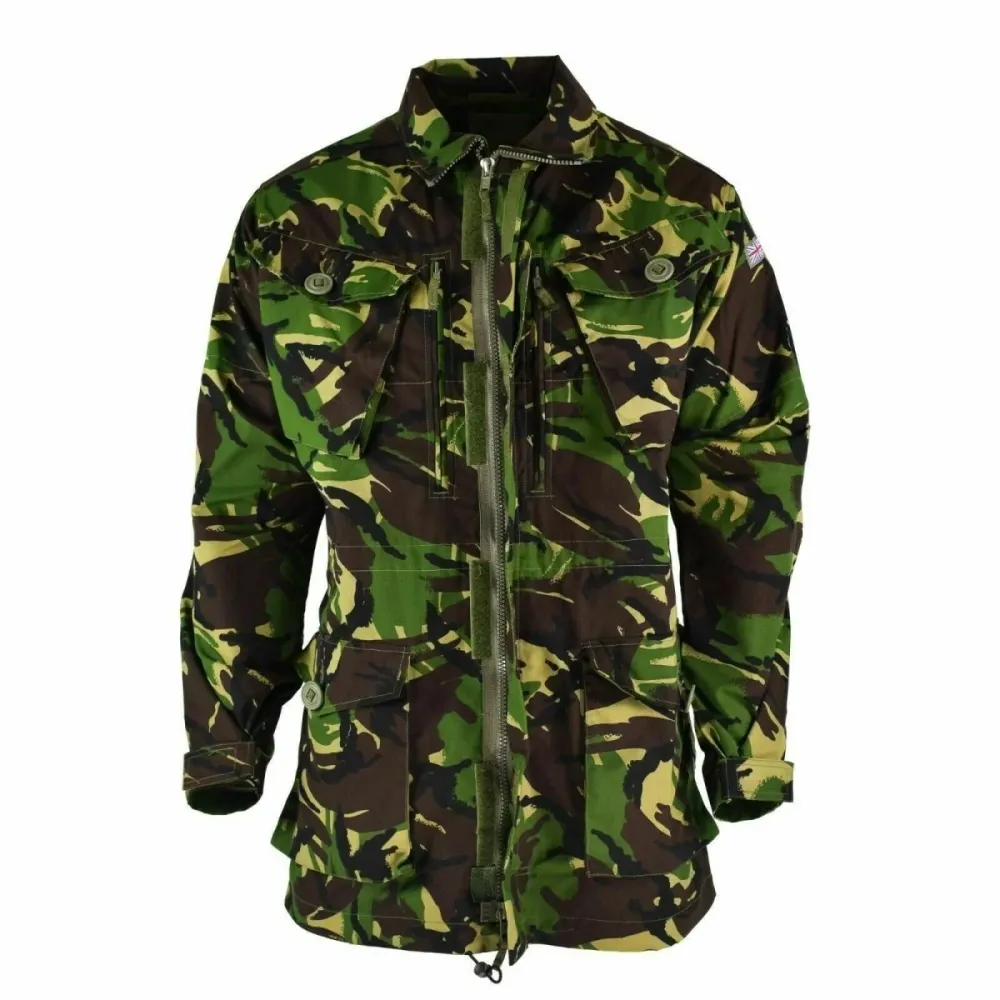 Véritable veste de combat de l'armée britannique DPM camouflage jungle militaire parka 95 pour stockage extérieur