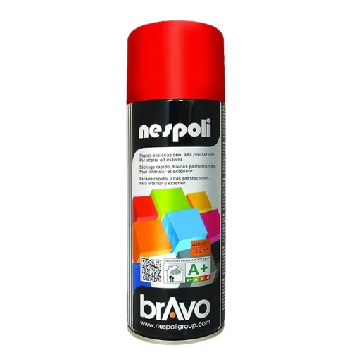 Bombe érosol peinture Nespoli rouge feu avec protection anti-corrosion