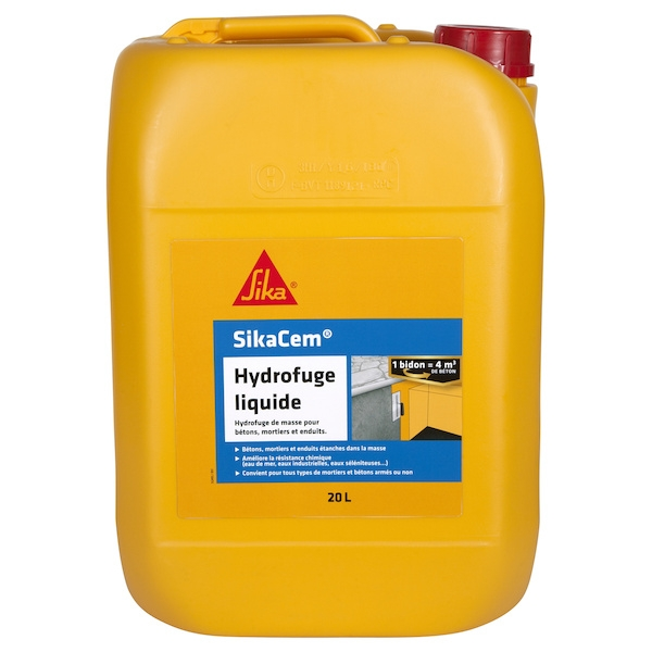 Cire silicone Hydrofuge liquide pour béton et mortier SIKACEM - SIKA