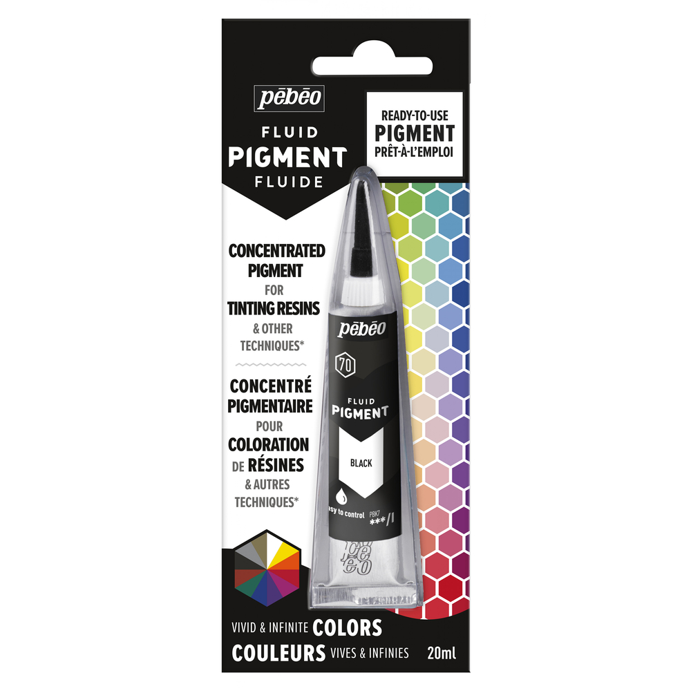 Fluid pigment 20ml noir Gedeo - 1 Litre