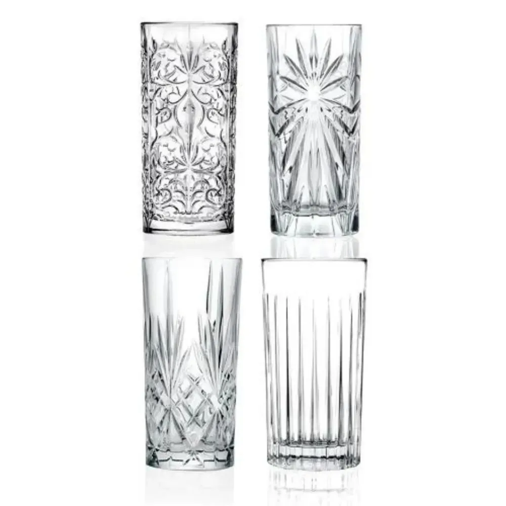 RCR MIXOLOGY SET 4 HB TUMBLERS 350CL