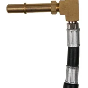 Tuyau de raccordement pour manomètre KS Tools avec raccord de tuyau 1/4" avec soupape de décharge tuyau transpare...