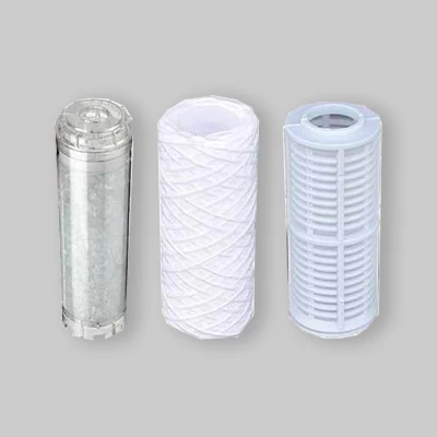 Cartuccia Per Filtro Medio 5" Polifosfato Cristalli 80 Micron en acier inoxydable