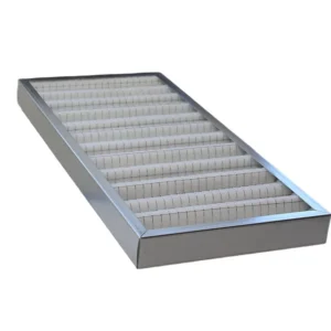 Filtre G4 plissé cadre galva - paisseur : 48 mm - dimensions : 592 x 287 mm