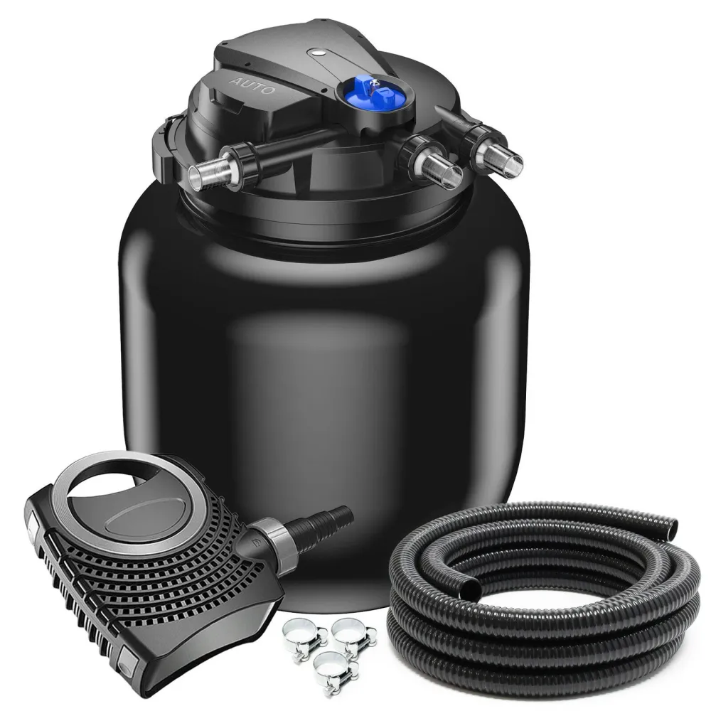 Haute Performance Kit de filtration set 100000 litres 55 watts UVC pompe 6000 l/h tuyau 5 m 16_0001913