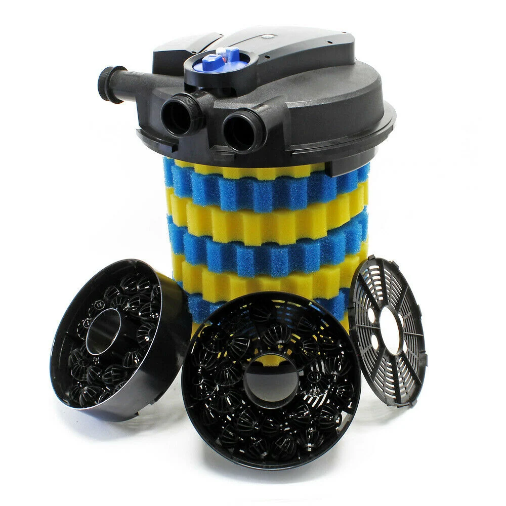 Haute Performance Kit de filtration set 100000 litres 55 watts UVC pompe 6000 l/h tuyau 5 m 16_0001913