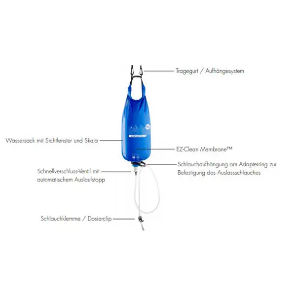 KATADYN filtre à eau KATADYN BEFREE GRAVITY 10 litres en acier inoxydable