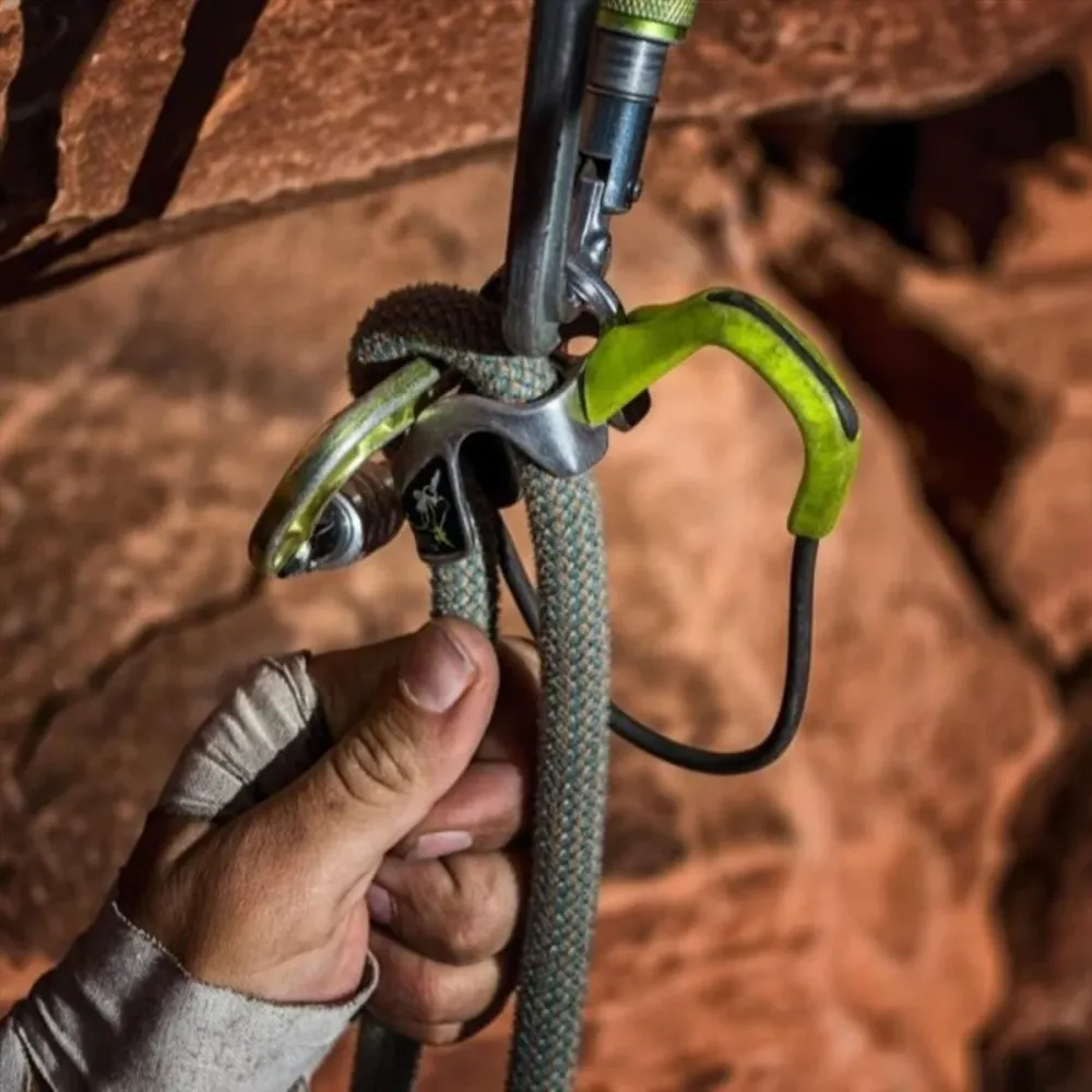 Edelrid Megal Jul Kit d'assurage Vis pare-balles Dispositif d'assurage de freinage automatique Oasis pour quads utilitaires