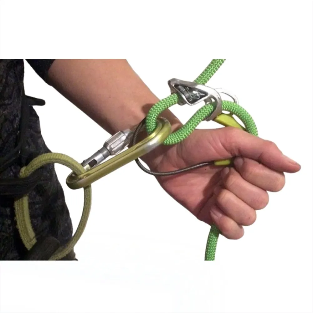 Edelrid Megal Jul Kit d'assurage Vis pare-balles Dispositif d'assurage de freinage automatique Oasis pour quads utilitaires