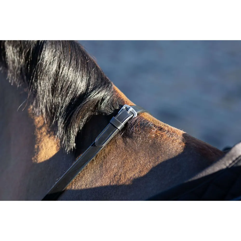 LeMieux Rênes Arika Moelleux Rubber Stopper Marron/Argent