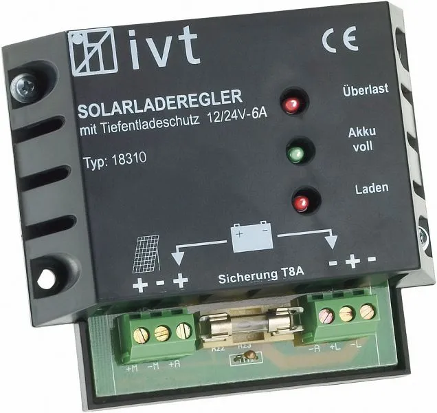 Haute Résistance Régulateur de charge solaire IVT 12 V/24 V 6 200032 choisir à bas prix