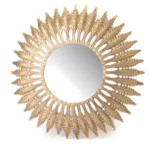 Miroir SUN H: 85 cm doré en métal Sans Ammoniac