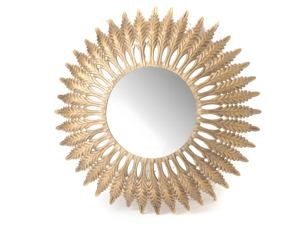 Miroir SUN H: 85 cm doré en métal Sans Ammoniac