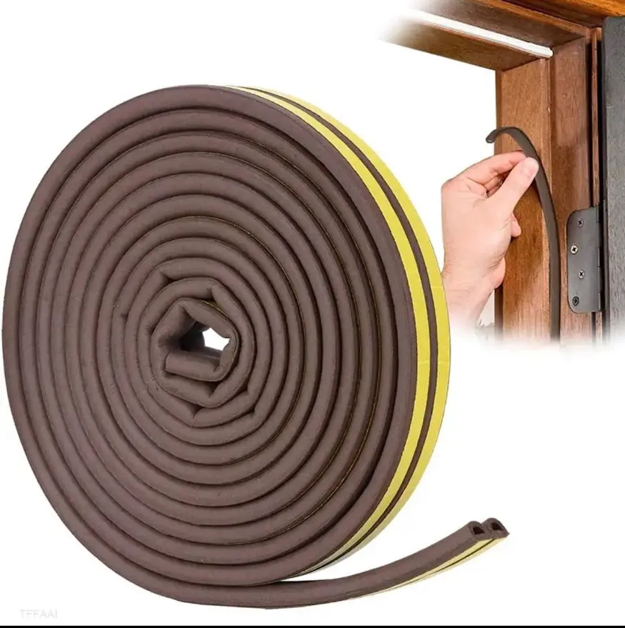 Joint Étanchéité BOSS TAPE Type D Marron 9mm – Isolation Thermique