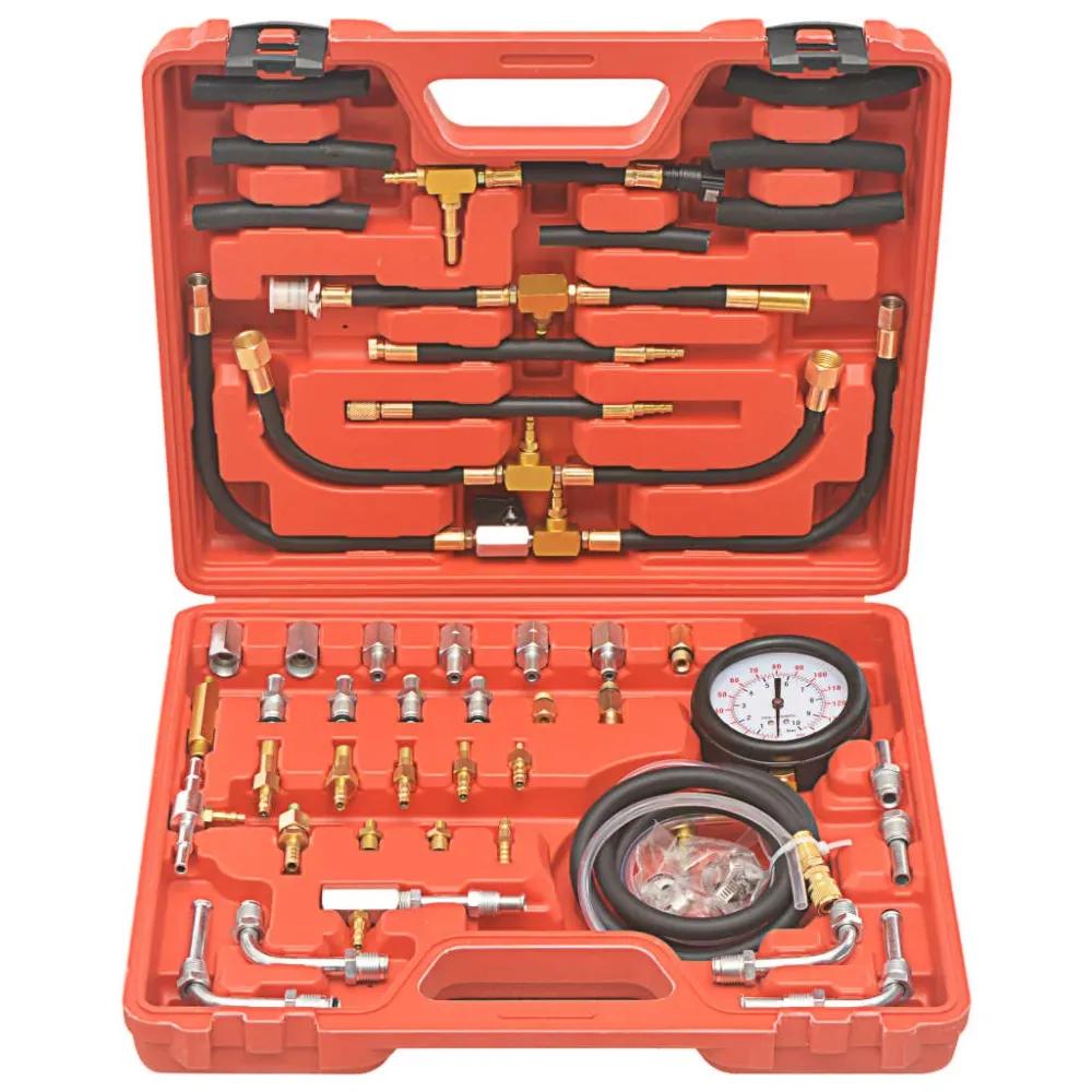 Kit de testeur de pression d'injection de carburant kit d'outils pour voitures véhicules camions garage atelier indéfectib...
