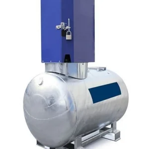 Système de réservoir diesel mobile DENIOS KC500-S 500 litres pompe 12/24 V armoire à porte battante 252-571 se fournir à b...