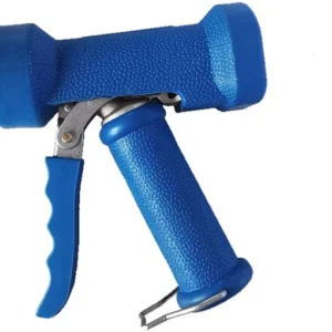 Busching pistolet de lavage industriel G1/2" max. 25bar/65°C jet réglable protection caoutchouc EPDM bleu 100915...
