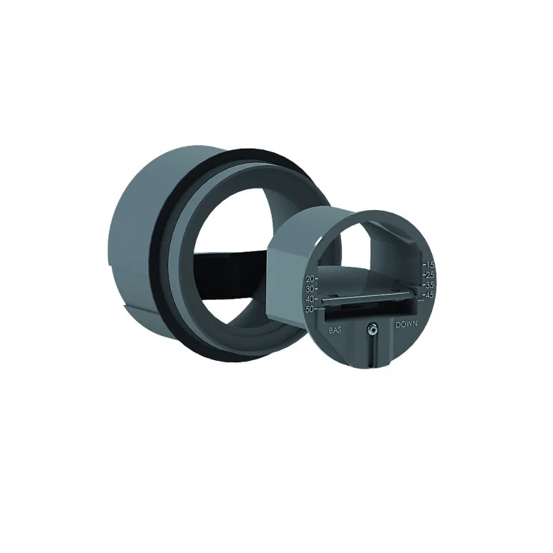 Régulateur de débit autoréglable ANJOS RDR 80 mm réglé 15 m3 h (réglable de 15 à 50 m3 h)