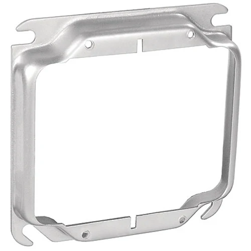 4 Inch Square Two Gang Device Ring 5/8 Inch Raised 52C18-5/8 (pack 135)