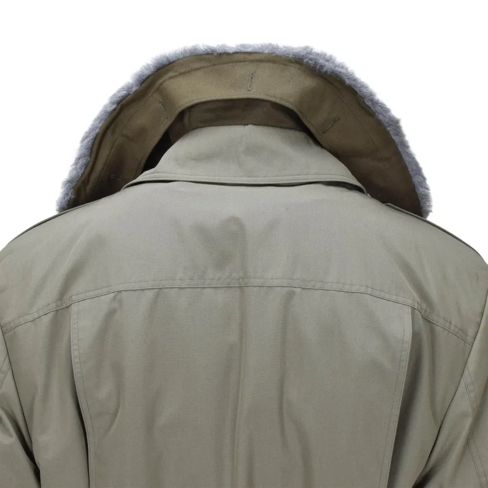 Protection thermique Parka de campagne d'origine de l'armée tchèque M85 Veste d'hiver olive avec doublure NEUF