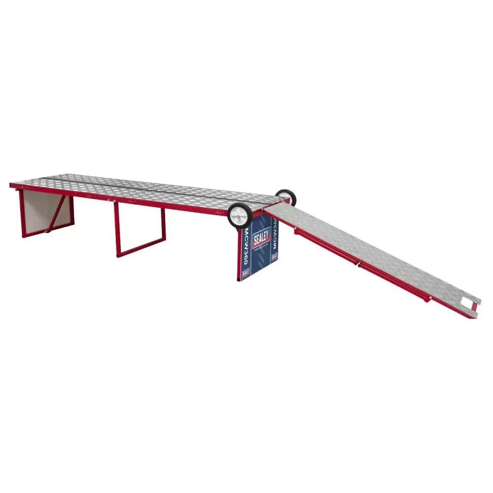 Sealey MCW360 Motorcycle Compact Folding Workbench/Pit Table 360Kg
