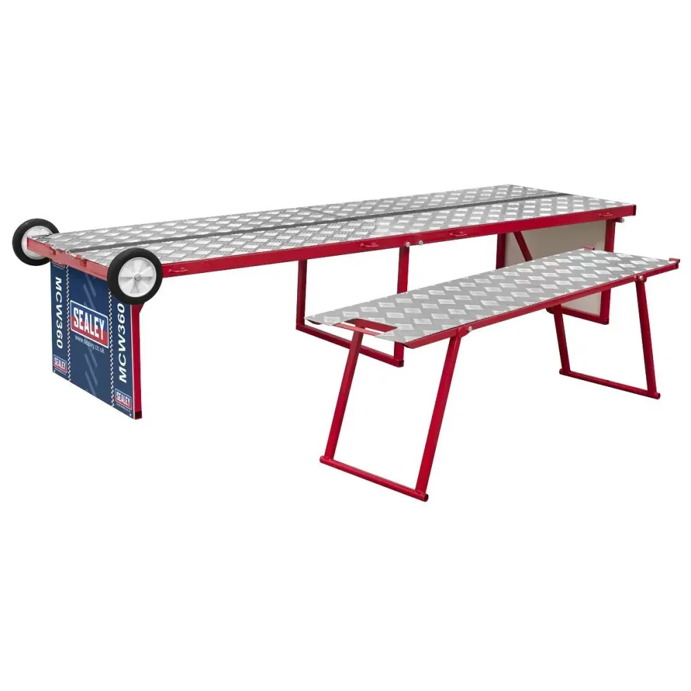 Sealey MCW360 Motorcycle Compact Folding Workbench/Pit Table 360Kg