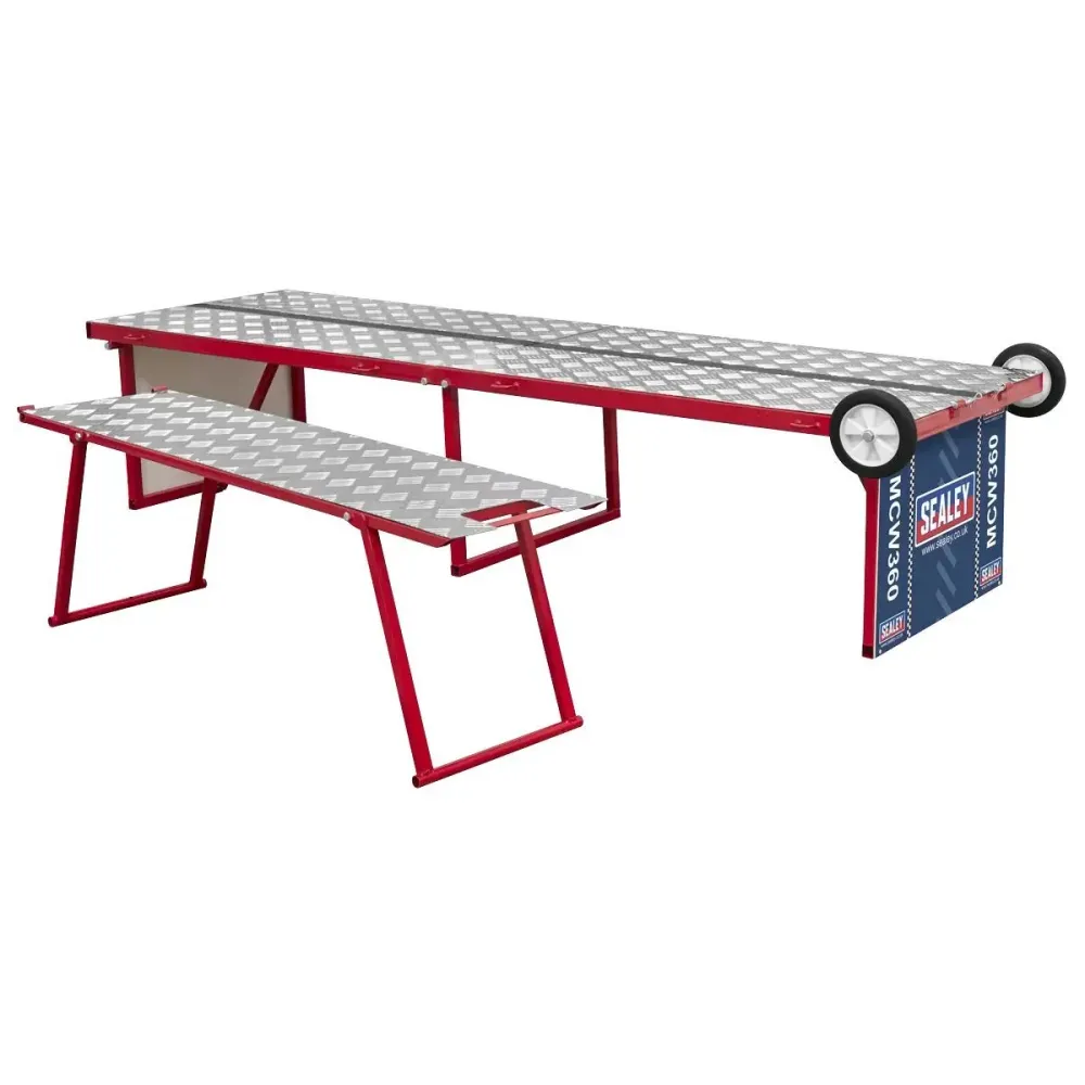 Sealey MCW360 Motorcycle Compact Folding Workbench/Pit Table 360Kg