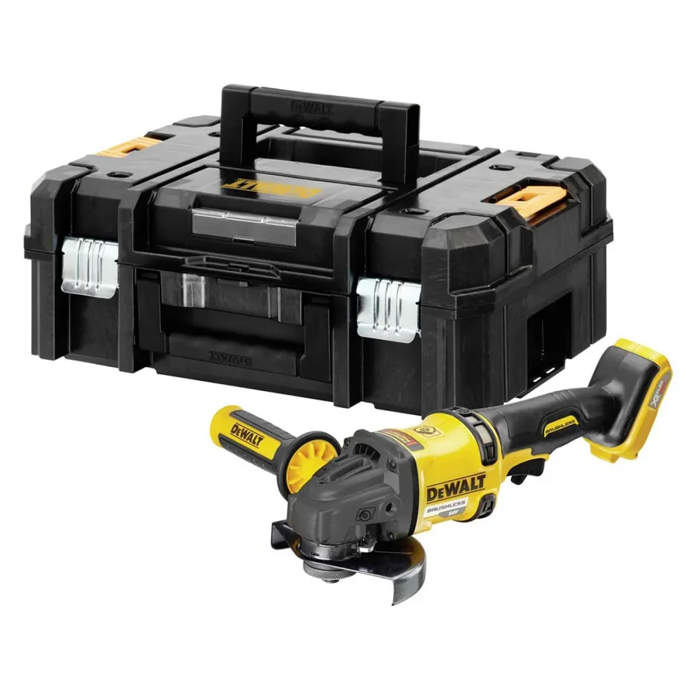 Dewalt DCG418NT 54V XR FLEXVOLT Brushless 125mm Angle Grinder Body Only Case