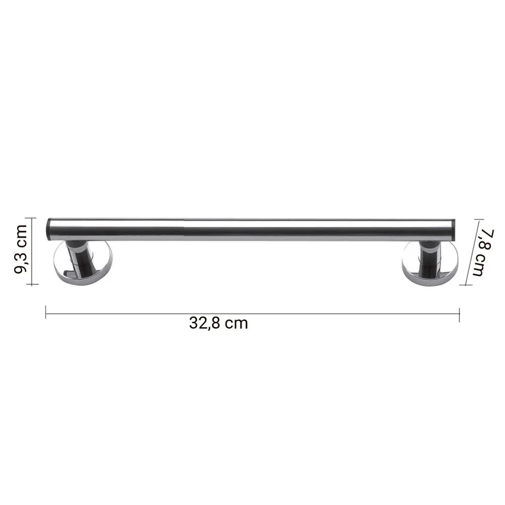 Filet de sécurité Poignée horizontale et verticale 32 cm adaptée pour personnes âgées et handicapées