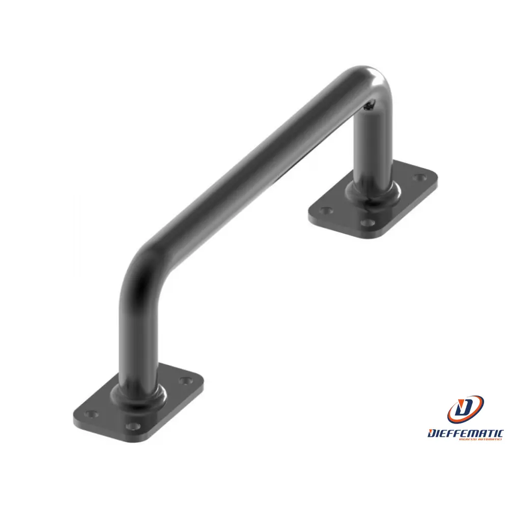 Maniglia Flangiata 2 Curve D.14 L.180 Nera Fac Vb1225.B14.V Automazione Garanzia