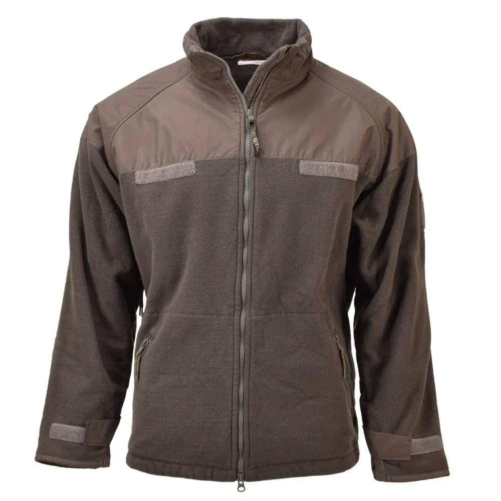 Veste polaire marron militaire hongroise originale avec poignets réglables et coupe-vent pour Quad et SSV