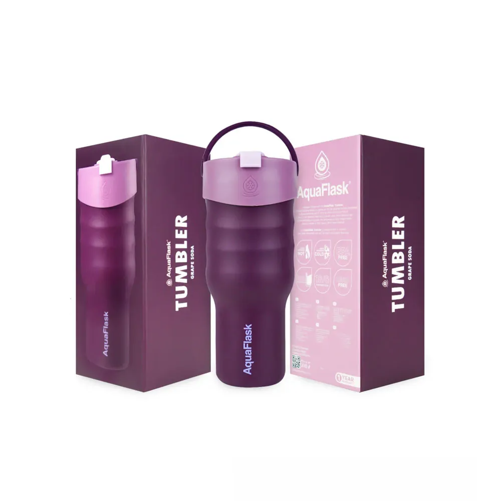 Aquaflask 900ml Tumbler Grape Soda - Conforme aux Normes