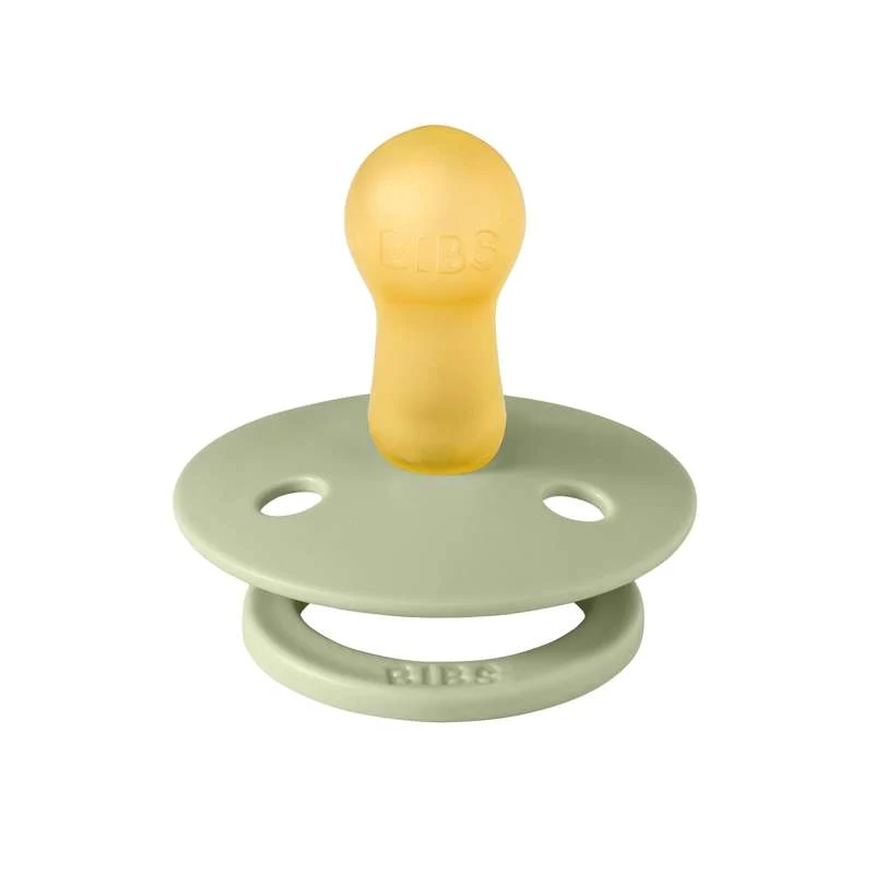 BIBS Rund Colour Sut - 2-Pak - Str. 2 - Naturgummi - Holiday Leaf - Hunter Vert olive