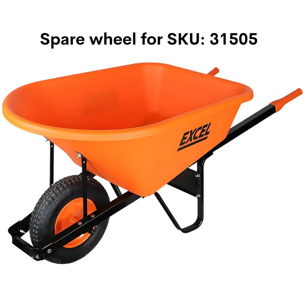 Excel Heavy Duty Antidérapant Wheelbarrow Wheel 120L SKU 31505