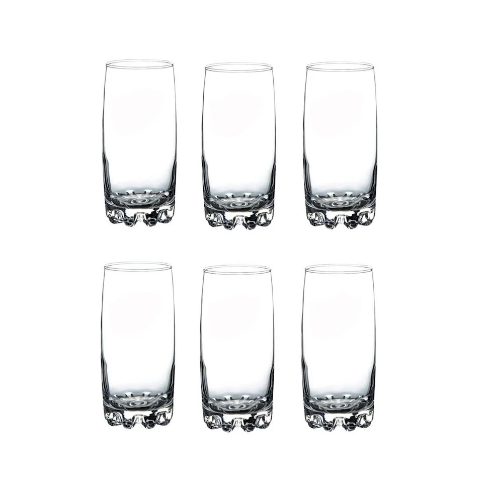 Pasabahce Sylvana 6 Piece 385ml Hiball Tumbler Set Clair