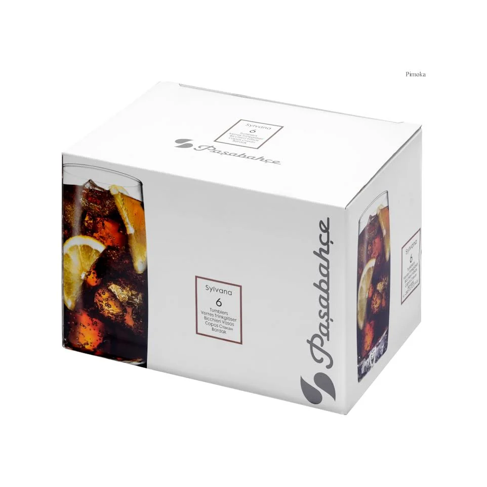 Pasabahce Sylvana 6 Piece 385ml Hiball Tumbler Set Clair