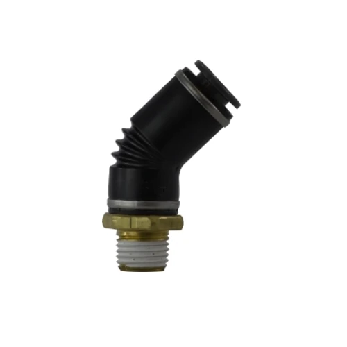 3/8" Push-to-Connect X 3/8" Male NPT Push X Mip 45 Dot Elbow Composite Laiton Fittings 540606SC