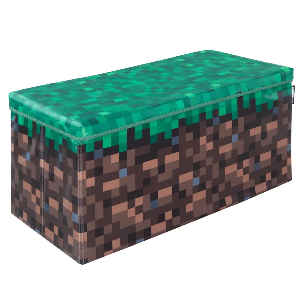 Sitz- und Aufbewahrungsbox 'Minecraft' - Grasblock groß - Canevas